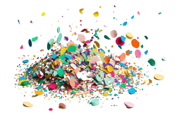 a-lively-burst-of-multicolored-confetti-captured-on-a-clear-transparent-background-creating-a-vibrant-and-joyful-visual-moment-generative-ai-png